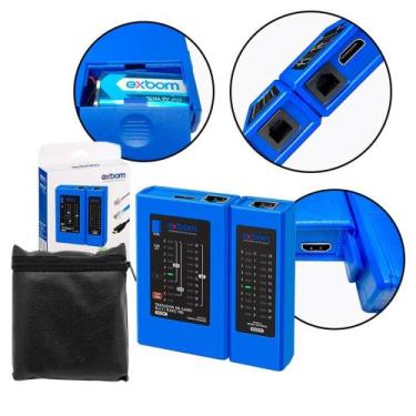 Imagem de Testador de Cabo de Rede RJ45 RJ11 e Cabo HDMI - Exbom