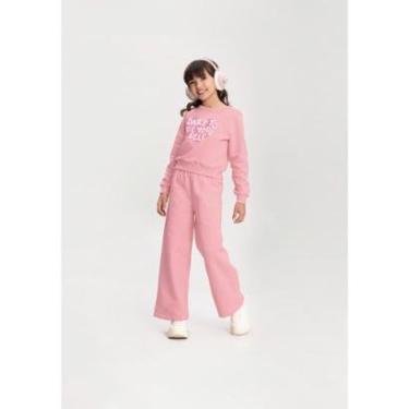 Imagem de Conjunto Menina Moletom Calça Wide Leg Alakazoo Ref. 65698-Feminino