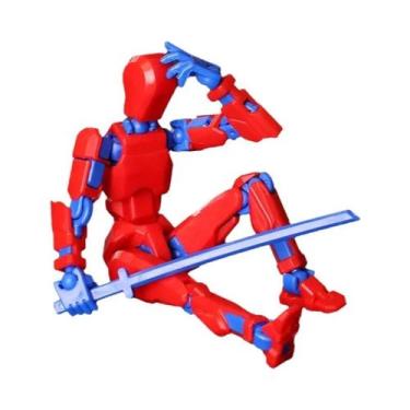 Imagem de Robô Luminous T13 Movível E Transformável, Figura De Ação Impressa Em 