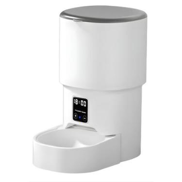 Imagem de Alimentador Automático Pet 4L Programável Dispensador Ração Gatos Cach
