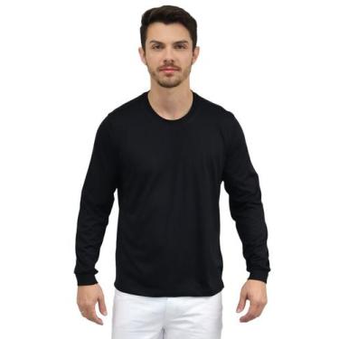 Imagem de Camiseta Masculina Manga Longa 65% Poliéster e 35% Viscose - DEMORGAN,