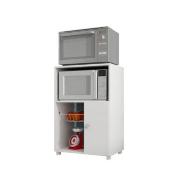Imagem de Balcão Fruteira Branco MDP 1 Porta e Cesto Plástico BRV BF 11 06 - BRV