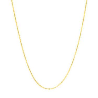 Imagem de Gargantilha Fio Cadeado Batido 42 Cm Rommanel 530307 Cor:Dourado, Dour