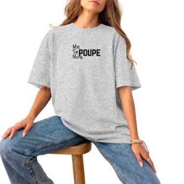 Imagem de Blusa Feminina Plus Size Slim Moda Basica Confortável Premium Estilosa Estampada Me poupe-Feminino