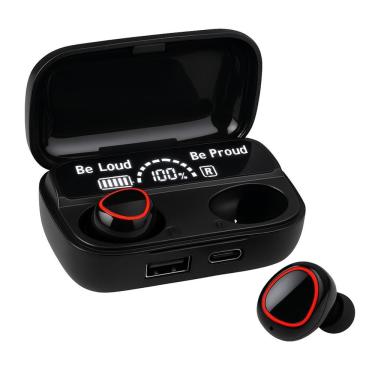 Imagem de Fone de Ouvido sem Fio Tws M10 V5.1 com Cancelamento de Ruído e Estojo Powerbank com Vi...