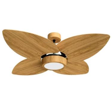 Imagem de Ventilador de Teto Natuvent Dahlia Led 4 Pás Madeira Freijó, 3000k bra