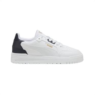 Imagem de Tênis casual masculino puma shuffle downtown sd branco, 41, Branco