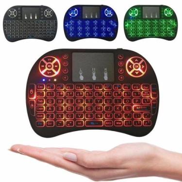 Imagem de Mini Teclado Sem Fio Wireless Touch Smart TV RGB - Nd