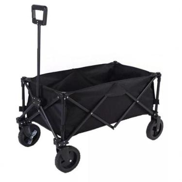 Imagem de Carrinho Dobrável Multiuso Para Camping, Praia E Transporte  100kg De 