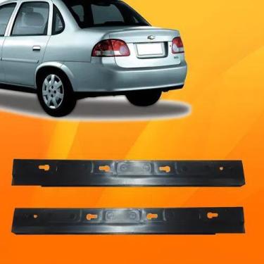 Imagem de Par Guia Suporte Parachoque Classic 2010 A 2014 Traseiro - DFEB