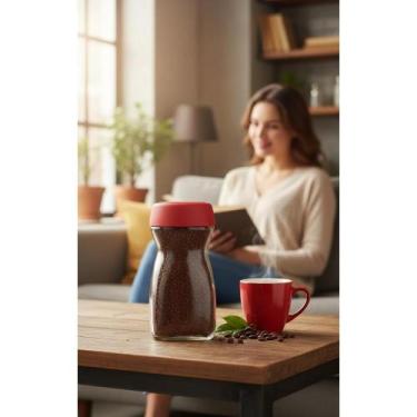 Imagem de Café Solúvel Granulado Forte 160g: Sabor Intenso Pela Manhã - Congratu