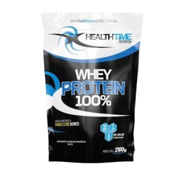 Imagem de Whey Protein 100% Refil 2,1kg Sabor Morango - Health Time Nutrition