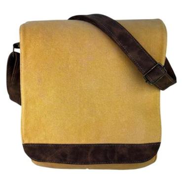 Imagem de Bolsa Pasta Carteiro Reforçada Unissex Casual Escolar Trabalho - C.D.P