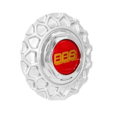 Imagem de Calota Meio Roda Nova Brw-900 Prata c/ Emblema BBS - DCAPS, Emblema Ve