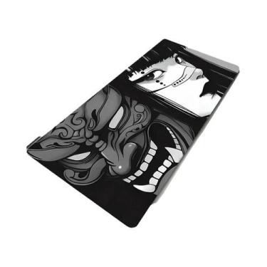 Imagem de Mouse Pad XXL Com Estampa De Máscara De Diabo Oni Em Preto E Branco, T