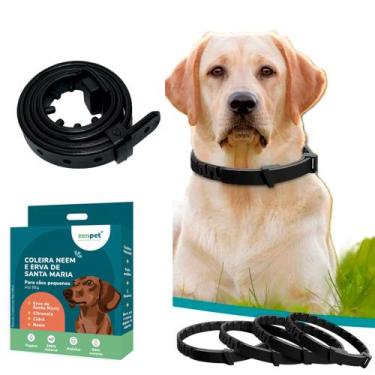 Imagem de Coleira Antipulgas Carrapatos P/Cães&Gatos Natural C/Erva de Santa Mar