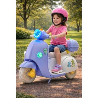 Imagem de Moto Elétrica Infantil Baby Dino - Azul Claro - UNITOYS