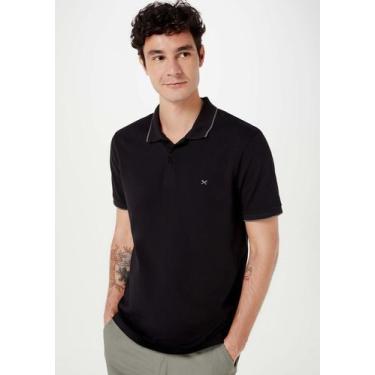 Imagem de Camisa Polo Básica Masculina Super Cotton Com Bordado - Hering, P, Pre