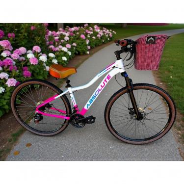 Imagem de Bicicleta Aro 29 Feminina Absolute Hera Retrô Vintage Confortável 21v Cesta Selim 2 Mol...