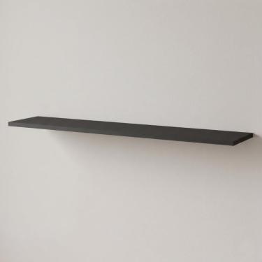 Imagem de Prateleira Flutuante Multiuso Com Suporte Invisível 91x20cm Yara Preto - Lumil