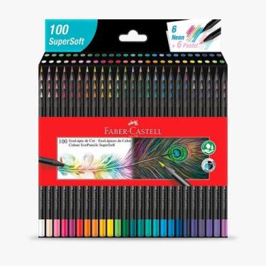 Imagem de Lápis de Cor 100 Cores Ecolápis SuperSoft Faber-Castell - 789136067316