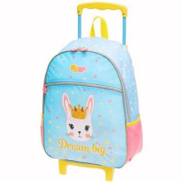 Imagem de Mochila Mochilete Coelhinha Escolar Infantil Rodinhas Tam G - Pacific