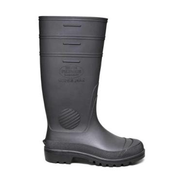 Imagem de Bota de PVC Preta, Cano Extra Longo, sem Forro, 45/46, Supermax Celsf 