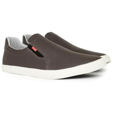 Imagem de Tênis Reserva Go Lapa Slip On Couro Elástico Casual Calce Fácil Confor