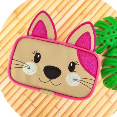 Imagem de Nécessaire Bordada do Gatinho - TG BOLSAS E ACESSÓRIOS