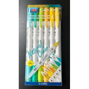 Imagem de Marcador Artístico Dual Tip Criativo Kaz - Pincel para Desenho e Lette
