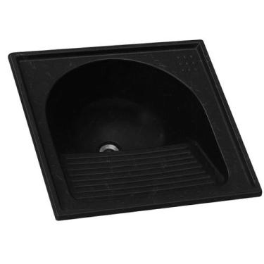 Imagem de Tanque Lavar Roupas Sintético - 60 Cm X 60 Cm PRETO - AJ RORATO