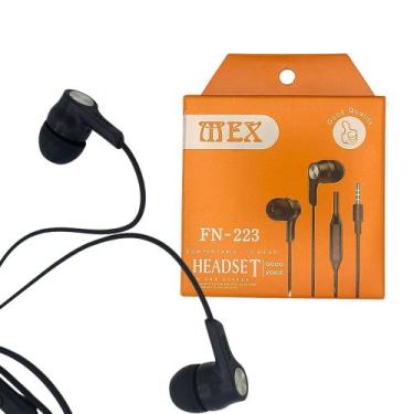 Imagem de Fone de Ouvido Som Premium Com Microfone - MEX - FN-223- Preto