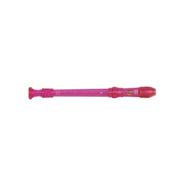 Imagem de Flauta doce dolphin germânica soprano em dó - rosa transp.