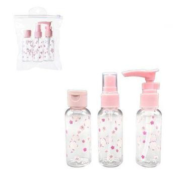 Imagem de Conj frasco para viagem 3 pçs sakura blossom - MINISO