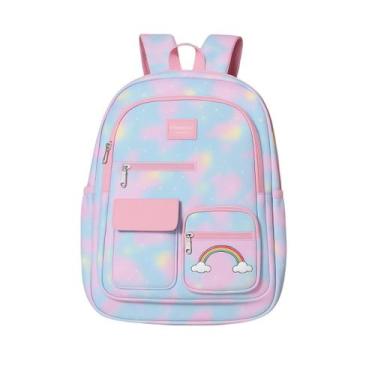 Imagem de Mochila Escolar Feminina Juvenil Adolescente Bolsa De Costas - Engogs,