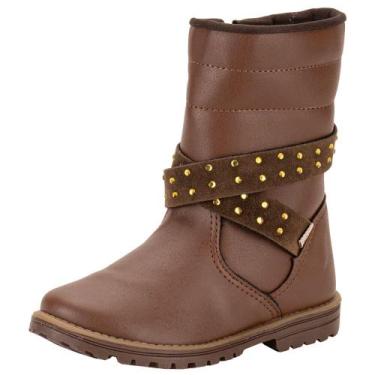 Imagem de Bota infantil fashion baby kidy 0840087, Café, 22