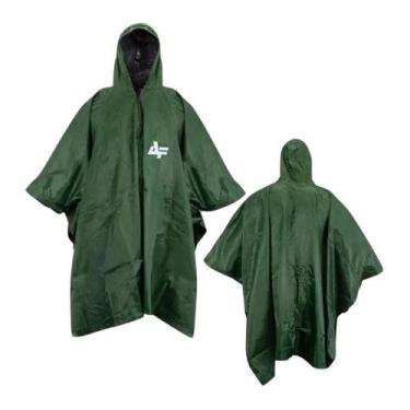 Imagem de Capa de Chuva Verde Albatroz Poncho em Nylon 100 Super Resistente