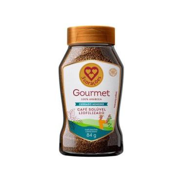 Imagem de Café Solúvel Liofilizado Cerrado Mineiro Gourmet 3 Corações Vidro 84g