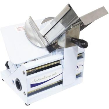 Imagem de Fatiador Cortador Frios Elétrico Lâmina Inox 170mm Ajuste Espessura 11