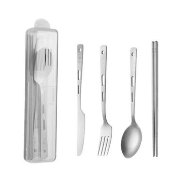 Imagem de Conjunto De Utensílios Leves Para Viagem E Camping, Talheres Duráveis 