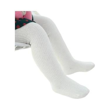 Imagem de Meia-calça Térmica Bege Para Meninas, Meias Grossas De Algodão Com For