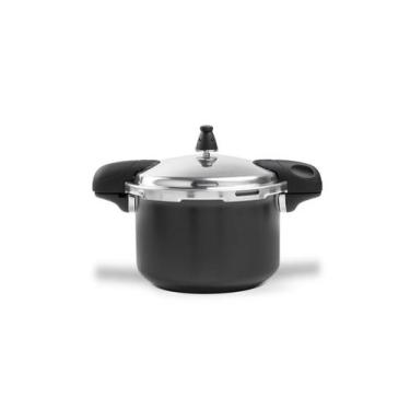 Imagem de Panela de pressão com indução 5,4l ceramic life pressure preto brinox 