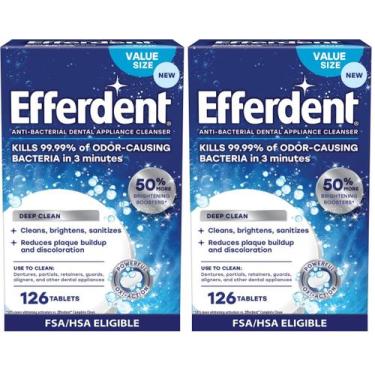 Imagem de Tabletes Limpadoras para Dentadura Efferdent Deep Clean, Pacote com 25