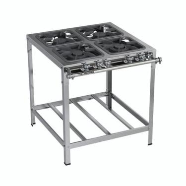 Imagem de Fogão Industrial Stori Top Baixa Pressão 4 Bocas M14 Metalmaq