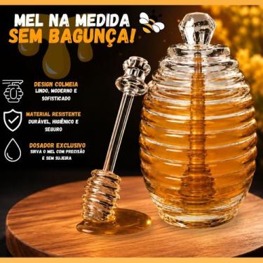 Imagem de Meleira Design Moderno Decoração Cozinha Porta Mel Dosador Transparent