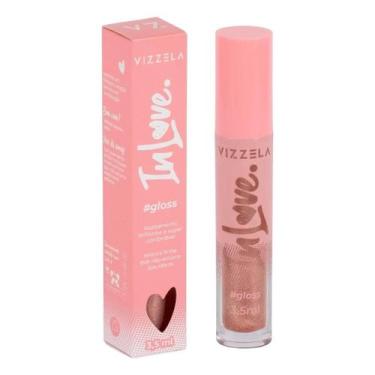 Imagem de Gloss Labial In Love Vizzela Cor 08 Docinho Brilho Espelhado Vegano Or
