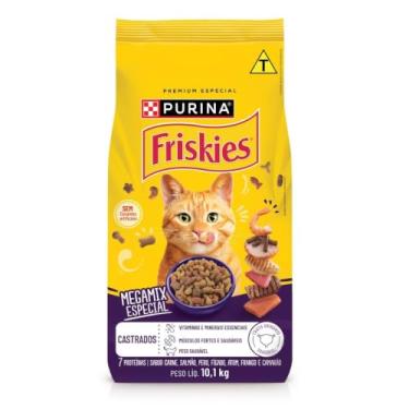 Imagem de Ração seca PURINA FRISKIES® Megamix para Gatos Castrados 10,1Kg