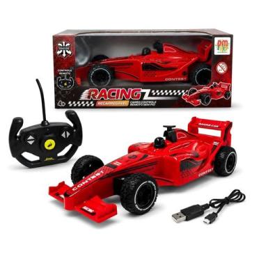 Imagem de Carrinho De Corrida Com Controle Remoto Infantil Recarregável 4 Funçõe