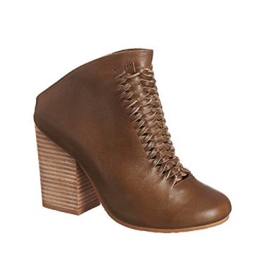 Imagem de Antelope Tamanco feminino 790 de couro Hi Woven Mule, Caqui, 9-9.5