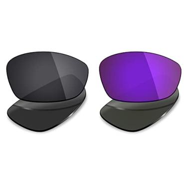Imagem de 2 pares de lentes polarizadas de substituição da Mryok para óculos de sol Oakley Blender – Opções